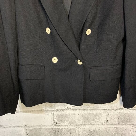 Vintage Union Made Evan Picone Double Breasted Cropped Blazer - Picture 3 of 13